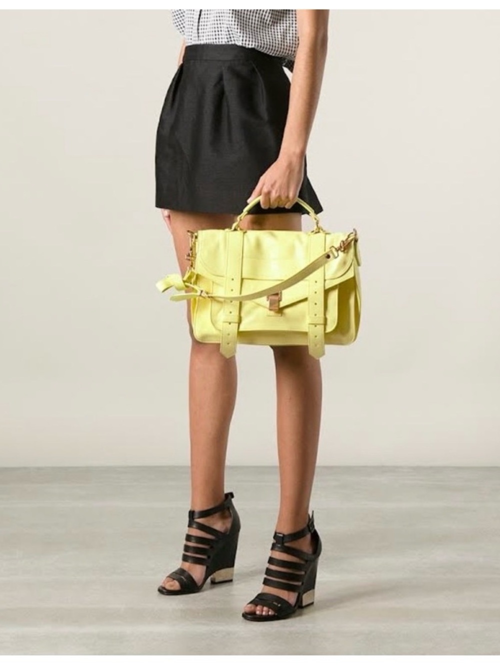 Proenza Schouler PS1 yellow crossbody medium bag